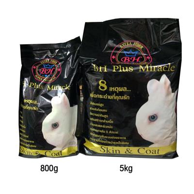 BH Plus Miracle, premium rabbit food for skin and coat (800g,5kg)