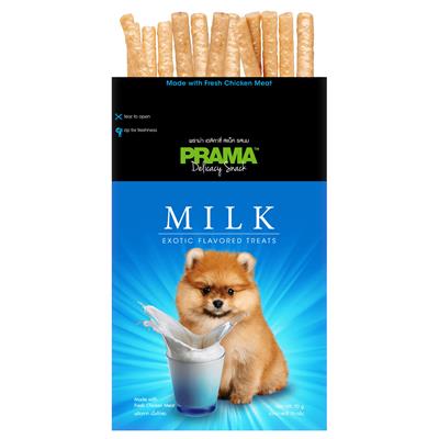 PRAMA Milk พราม่า สแน็ค ขนมสุนัข รสนม (70g.)