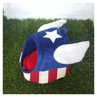 KPS Captain America Dome, Bed for Rabbit, Sugar Glider, Prairie Dog and all small pet (M, L, XL)