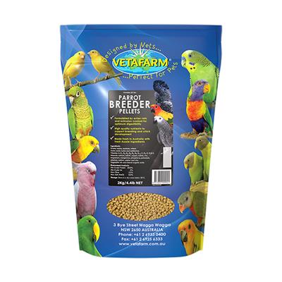 Vetafarm Breeder Pellets อาหารสูตรสำหรับนกเพาะพันธุ์โดยเฉพาะ โปรตีนสูง (2kg)