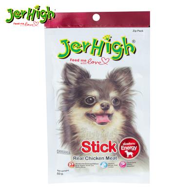 Jerhigh Chicken Stick เจอร์ไฮ สติ๊ก (รสไก่) ขนมสำหรับสุนัข เพิ่มพลังงาน (60g)