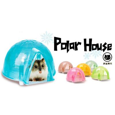 Polar House บ้านเย็น รับหน้าร้อน สำหรับหนูแฮมสเตอร์ มีแผ่นเย็นที่พื้น คละสี (AM110)