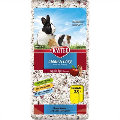 Kaytee Clean & Cozy Apple Spice scented, Small Pet Bedding highly effective in keeping odors (1500 cu in)