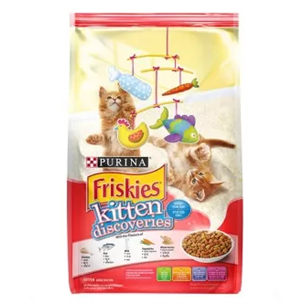 Friskies อาหารชนิดเม็ดสำหรับลูกแมวอายุ 1-12 เดือน สูตรไก่และปลา (400กรัม)