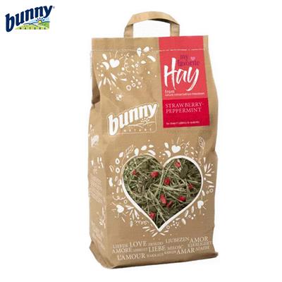Bunny Nature - my favorite Hay (Strawberry-Peppermint) หญ้าอบแห้ง 28ชนิด ผสมสตรอเบอร์รี่-มิ้นท์ (100g)
