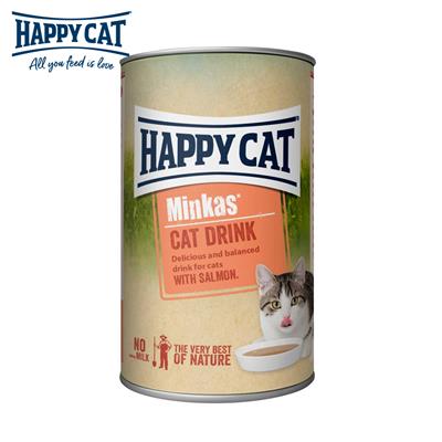 Happy Cat Minkas Cat Drink (Salmon) เครื่องดื่มสำหรับแมว มินคัส แคท ดริ้ง พร้อมแซลมอน ช่วยให้กินน้ำเยอะขึ้น ลดการเป็นนิ่ว  (135ml.)